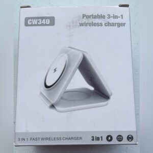 Portable 3-in-1 Wireless Charger